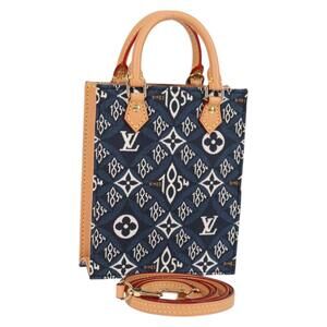 LOUIS VUITTON Pre Owned Since 1854 Petit Sac Plat Navy M80288